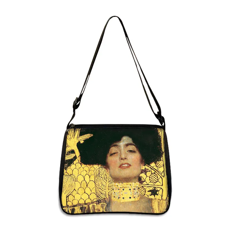 Kiss Gustav Klimt Painting Shoulder Clutch Handbag & Mini Coin Purse 