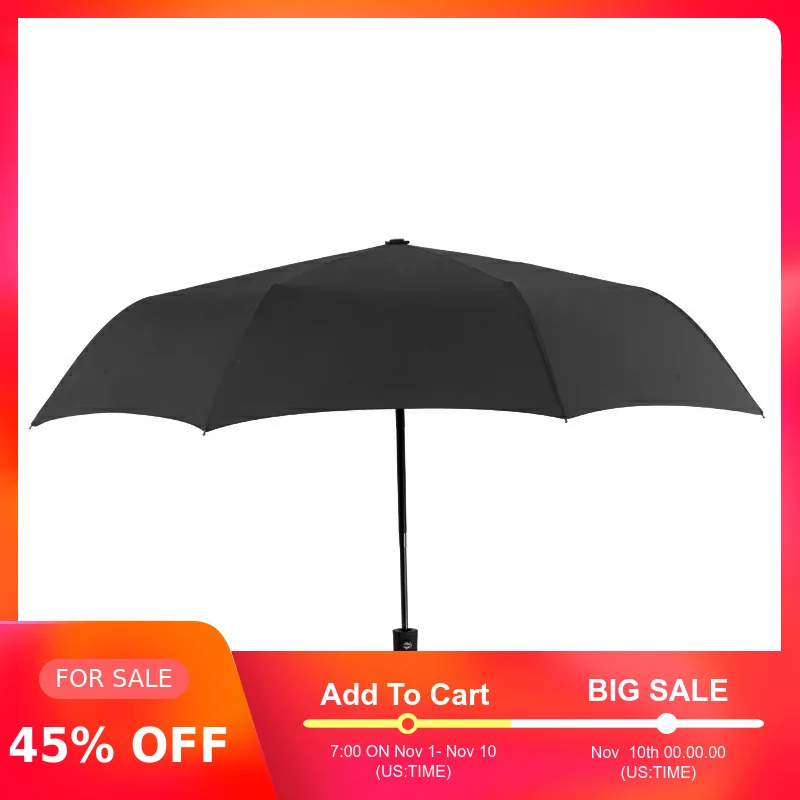 

DINIWELL Wind Resistant Folding Automatic Umbrella Men Black Coating Rain Parasol For Women Auto Business Big Windproof Umbrella