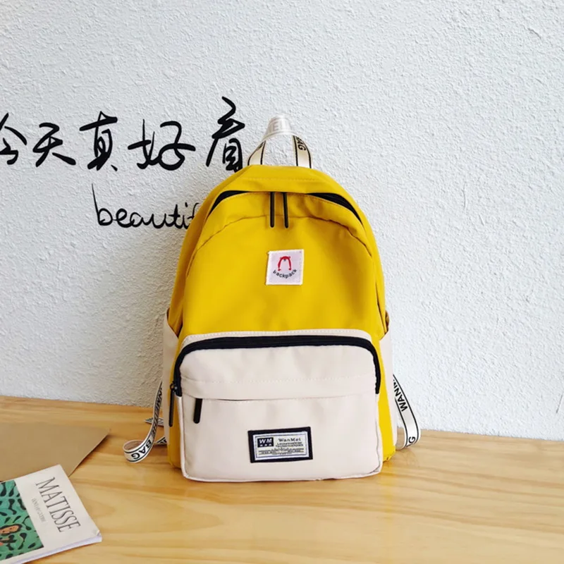 

SHUJIN New Waterproof Nylon Backpack for Women Candy Color Travel Backpacks Female School Bag for Teenage Girls Book Mochilas