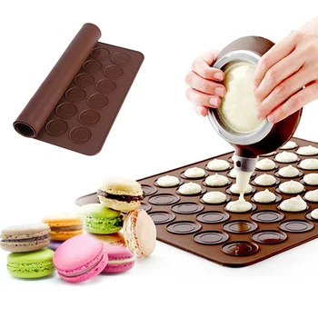 

1PC 48 Holes Silicone Mat For Oven Macaron Silicone Baking Mat Non-Stick Baking Macaron Cake Pad Bakeware Pastry Baking Tool