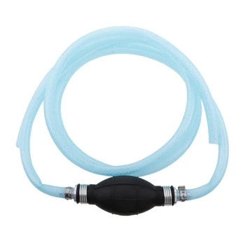 

8mm Marine Outboard Motor Fuel Gas Hose Line Assembly with Primer Bulb Blue