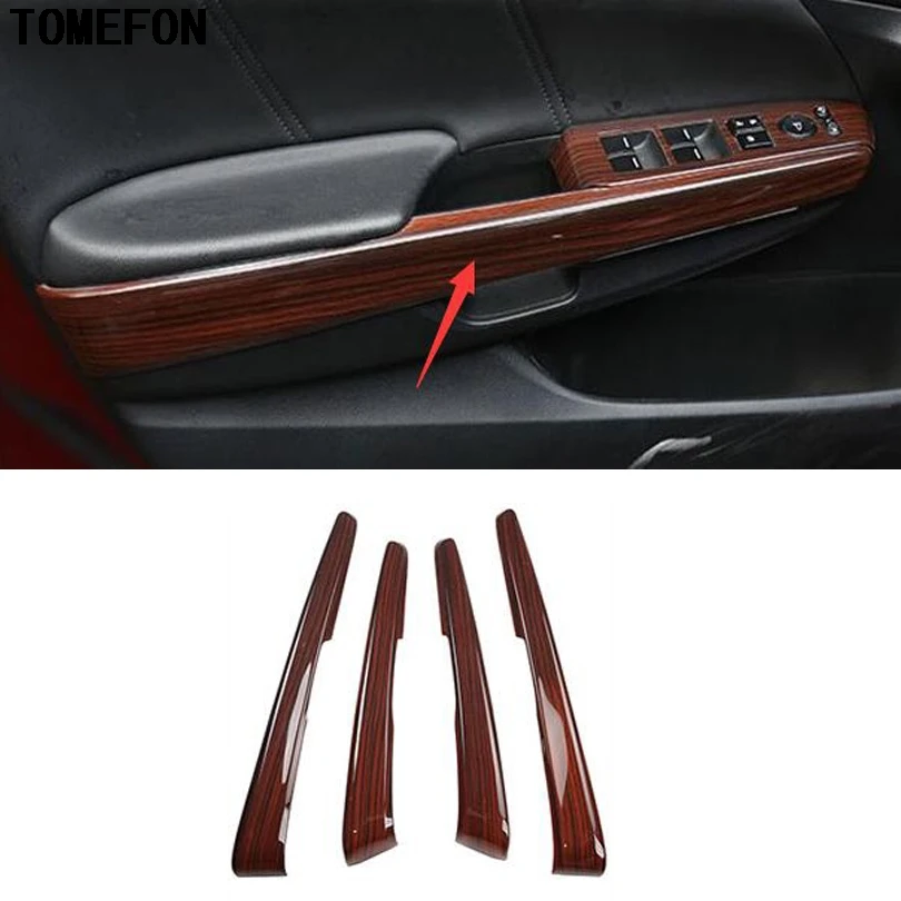 4 шт./компл. углеродное волокно стиль ABS автомобильные аксессуары для Honda Accord 8th 2008-2012 Автомобильный интерьер дверные ручки боковые наклейки MK8