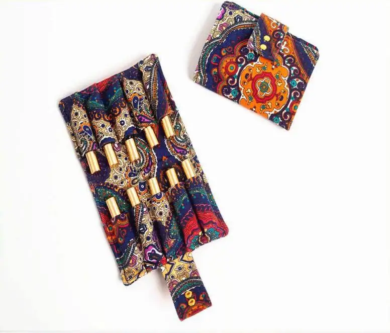 

10 решеток сумка для хранения 10 мл бутылка эфирного масла холст эфирное масло сумка для путешествий SN3081