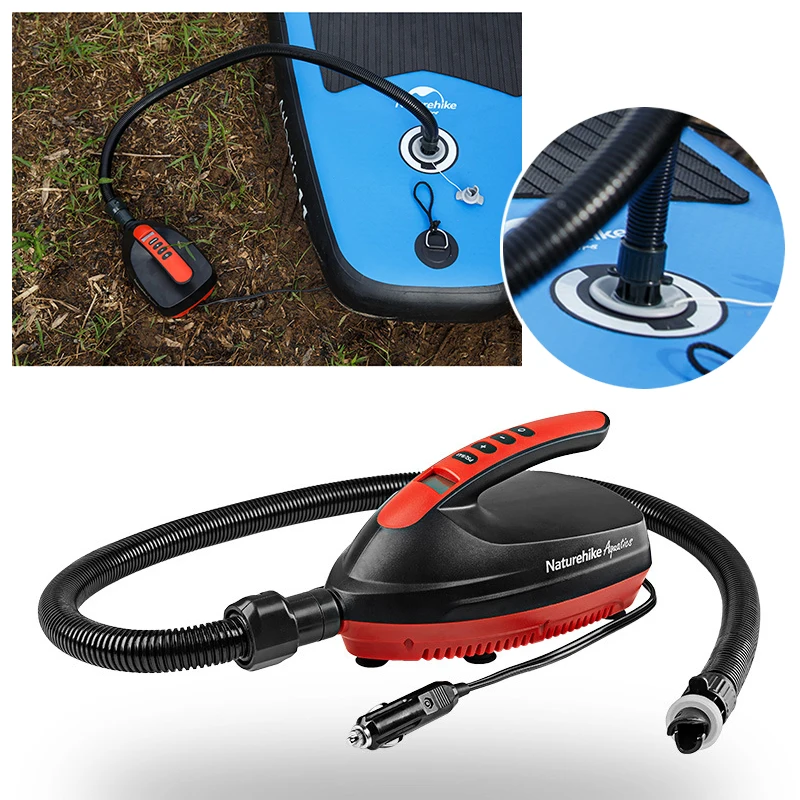 

LCD Electric Inflator Pump Deflate 1pc Compressor Black Rafting Air Sports Quick Accessories