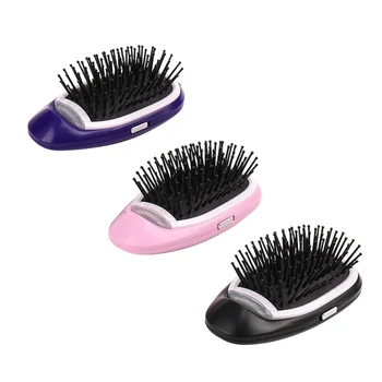 

Hot Portable Negative Ion Hairbrush Mini Hair Brush Massage Electric Comb Magic Hair Styling CNT 66