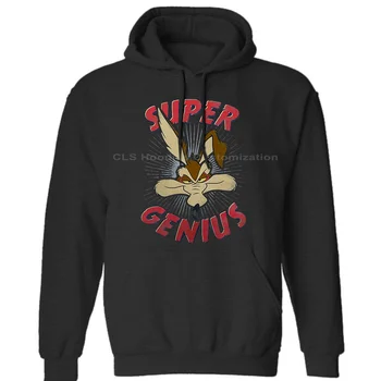 

Wile E Coyote Super Genius Looney Tunes Official Roadrunner Grey Mens Unisex (Womens) Winter Hoodies Sweatshirts Free Shipping