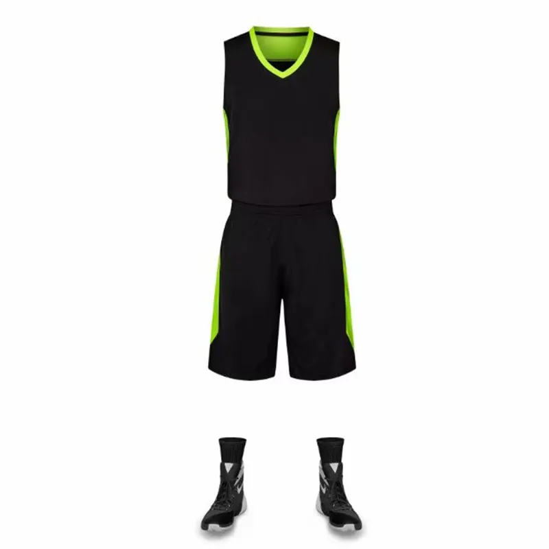 Basketball Jerseys Set Breathable Team Sports Suit Uniforms Competition Ball Name Number Kids and Adult