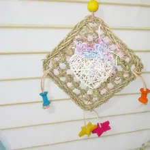 Parrot Toy Bird Chew swing Parrot Bird Bite Toys Natural and Pure Wood Hand Knitting Suitable for Birds Parrot Toy Bird Chew swing Parrot Bird Bite Toys Natural and Pure Wood Hand Knitting Suitable for Birds