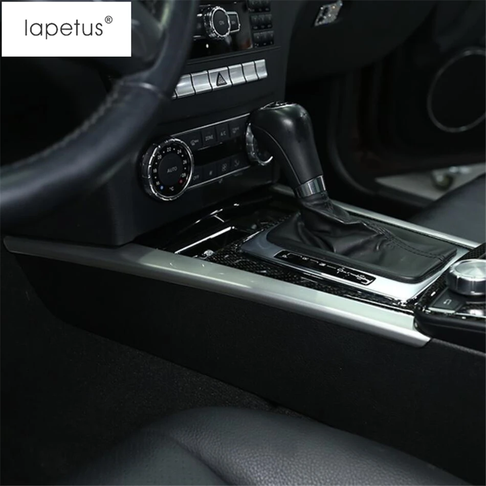 Lapetus аксессуары подходят для Mercedes Benz C CLASS W204 C180 C200 2009- боковая коробка переключения передач полоса крышка отделка