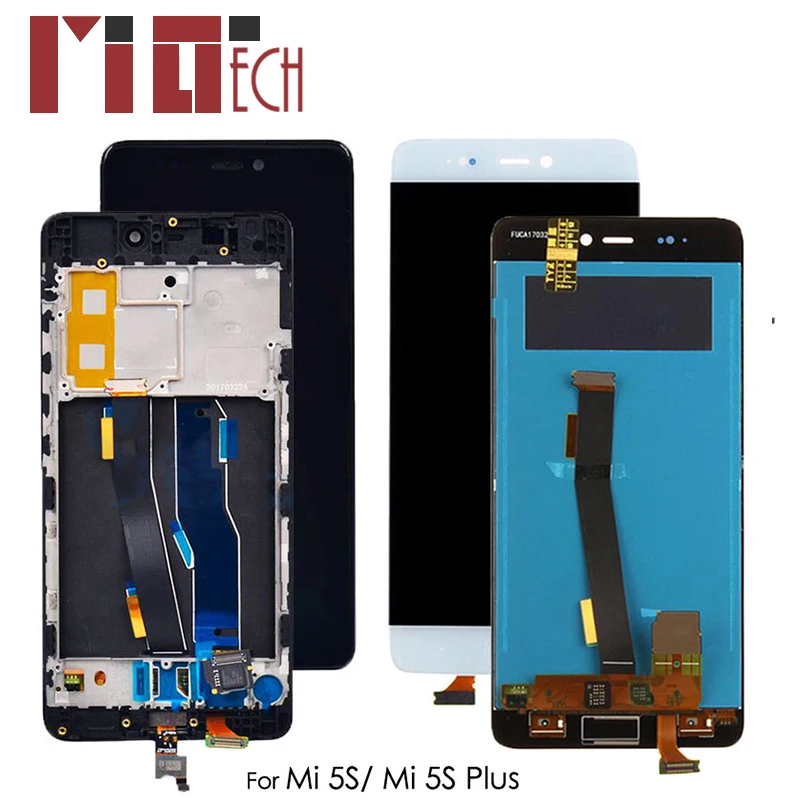 

LCD Display For Xiaomi Mi 5S 5.15'' Touch Screen Digitizer Assembly Replacement Black White No/ With Frame No Fingerprint