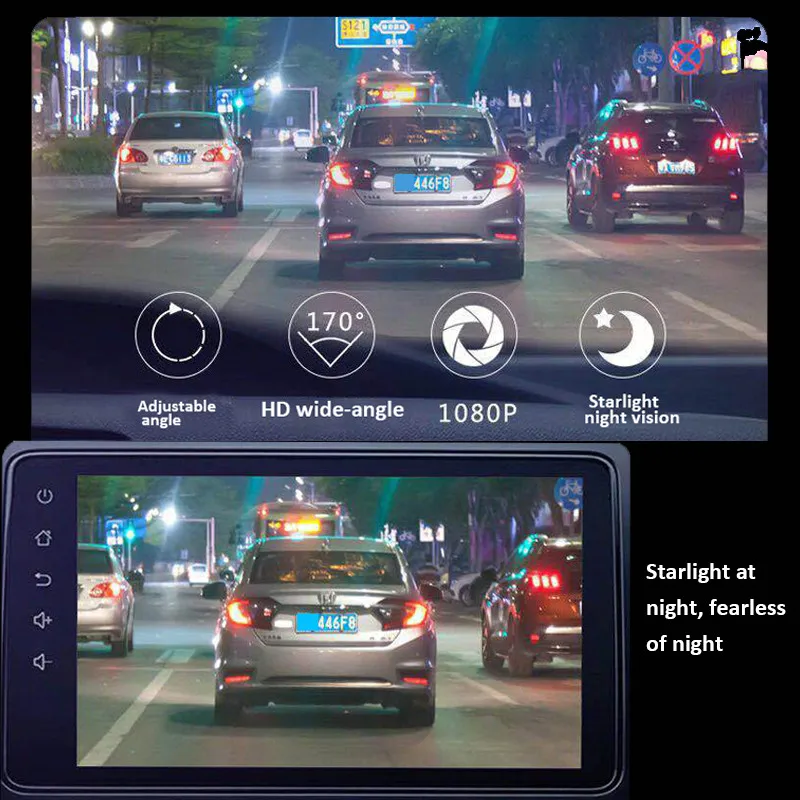 TOSPRA S500 ADAS Мини Автомобильный видеорегистратор камера Full HD LDWS Авто Цифровой видеорегистратор для Android dvr камера мультимедийный плеер