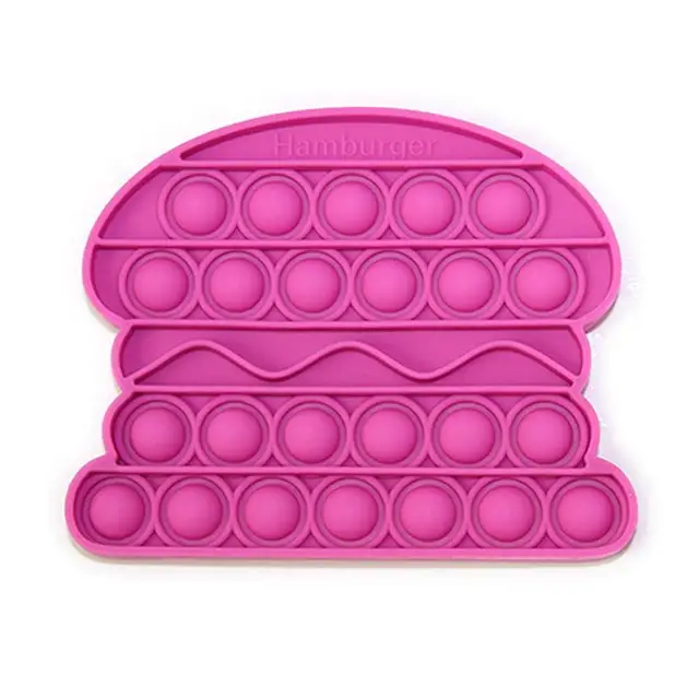 Push Bubble Sensory Toy Autism Needs Stress Reliever Toys Adult Kid Funny Anti-stress Fidget Reliver Stress plum