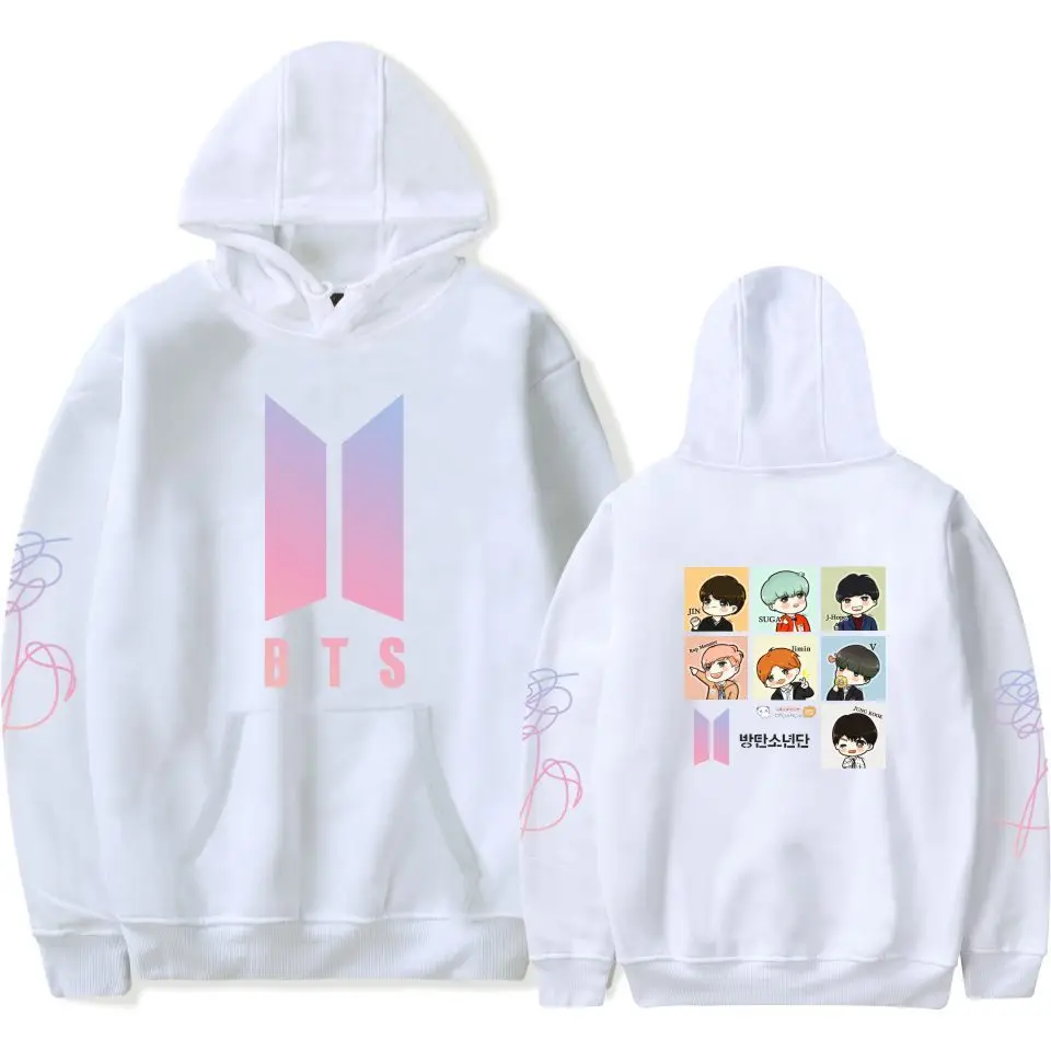 Bulletproof Boys Hoodie New Album LOVE Yourself Cartoon Hoodie Should Aid the Clothes