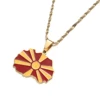 North Macedonia Map Pendant Necklaces For Women Girls Pendant Chain Jewelry 5