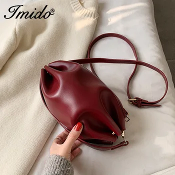

Women Simple Dumplings Messenger Bag Designer Retro 2019 New Fashion Cloud Female Crossbody Shoulder Bag Tide Handbag Clutch Bag