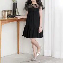 JOYIN/Вечерние платья для девочек; летние кружевные вечерние платья принцессы из тюля; модная детская одежда; детское черное платье с оборками для детей 12-14 лет