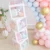 Baby Shower Украшения Мальчик Девочка 12 дюймов Прозрачная Коробка Свадебный воздушный шар Воздух Первый 1-й День Рождения Украшения Дети Баллон
