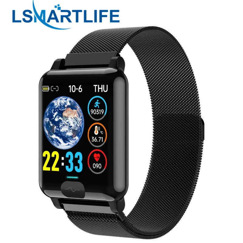E04S Smart Watch Men Women Body Temperature ECG+PPG Heart Rate Blood Pressure Monitor IP68 Waterproof Sport Smartwatch