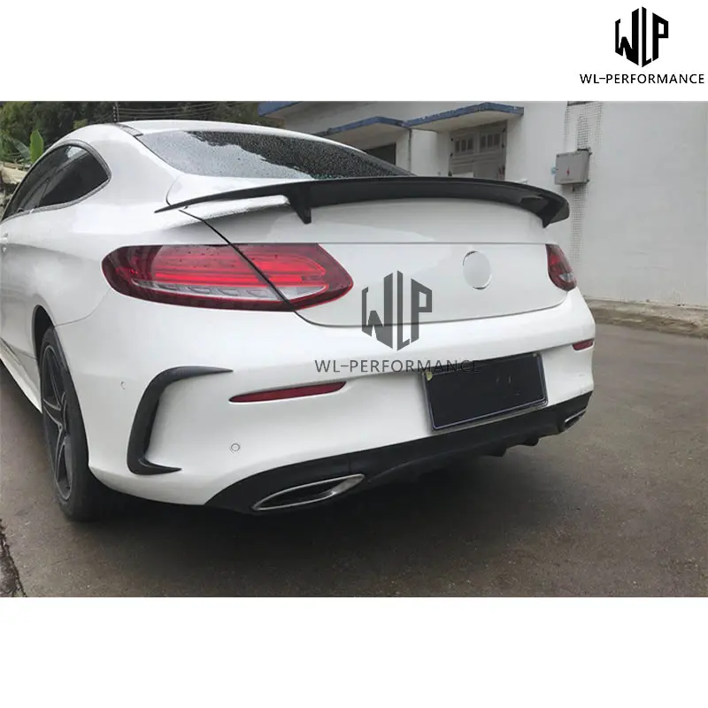 W205 C300 углеродное волокно авто заднее карбоновое волокно боковое крыло отделка вентиляционных отверстий крыло для Mercedes Benz W205 15-18