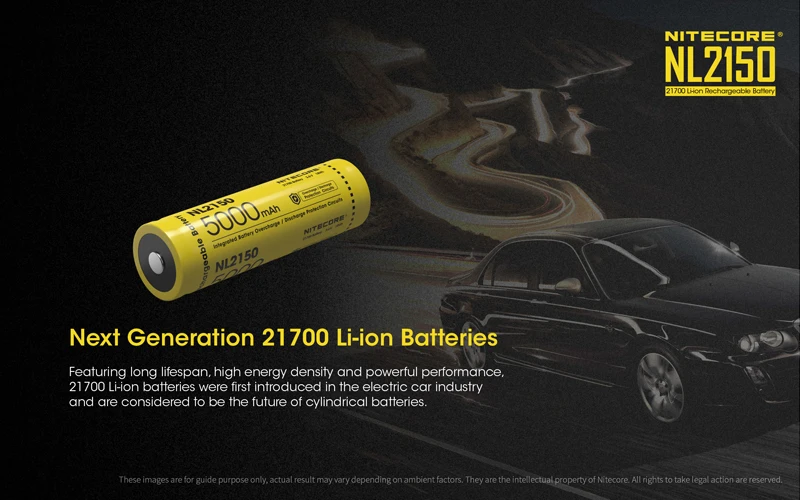 Nitecore NL2150 Rechargeable Li-ion 21700 Battery (8)