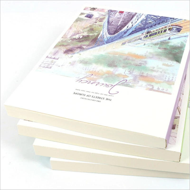 

16K Sketchbook Diary for Drawing Painting Graffiti Random Cover White Paper Sketch Book Notebook Office School Supplies Gift