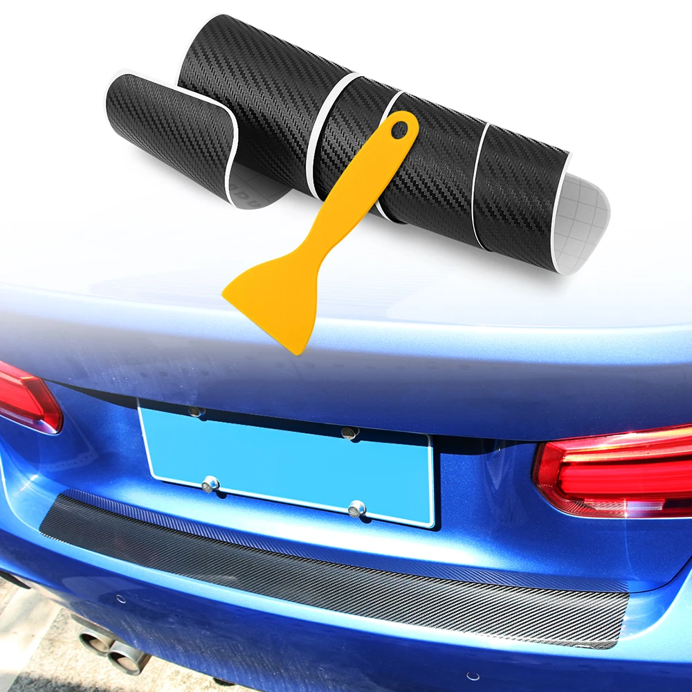 Car Rear Bumper Protection Sticker Carbon Fiber Film for citroen c4 c3 c5 berlingo picasso Honda civic fit crv accord | Автомобили и