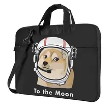 

Doge To The Moon Laptop Bag Case Bitcoin Protective Kawaii Computer Bag Business Messenger Laptop Pouch