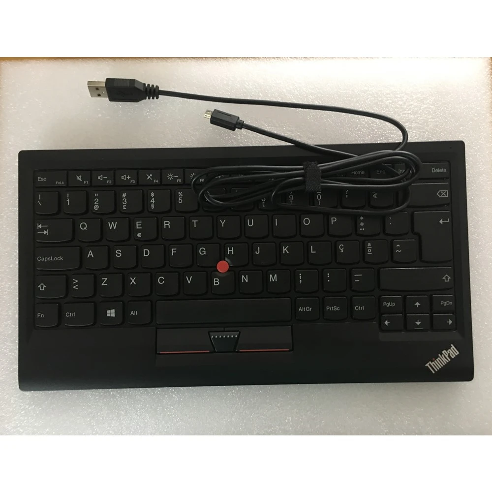 Keyboard Trackpoint Laptop Thinkpad Lenovo New USB for PC 03X8737 Layout Travel Travel