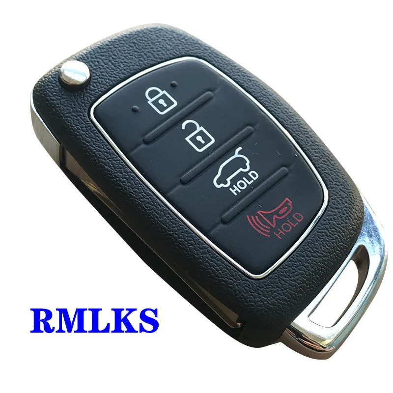 4 Buttons Car Flip Folding Remote Key Shell Fob Case For HYUNDAI Mistra Santa Fe Sonata Tucson Accent I30 I40 I45 key case car key shell car remote key car key key shell