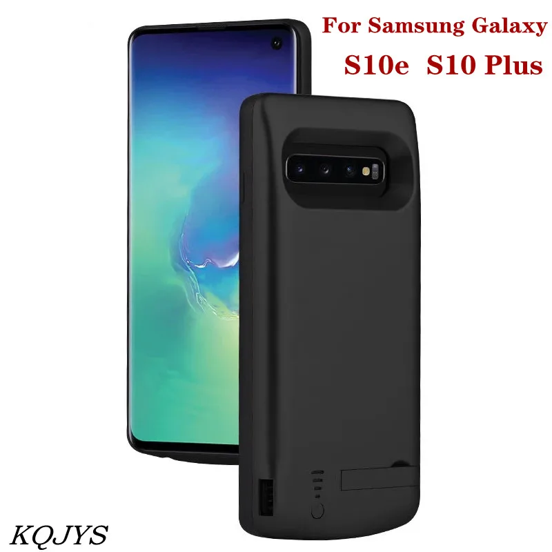 Ударопрочный чехол KQJYS для зарядки аккумулятора Samsung Galaxy S10 Plus S10e задняя крышка