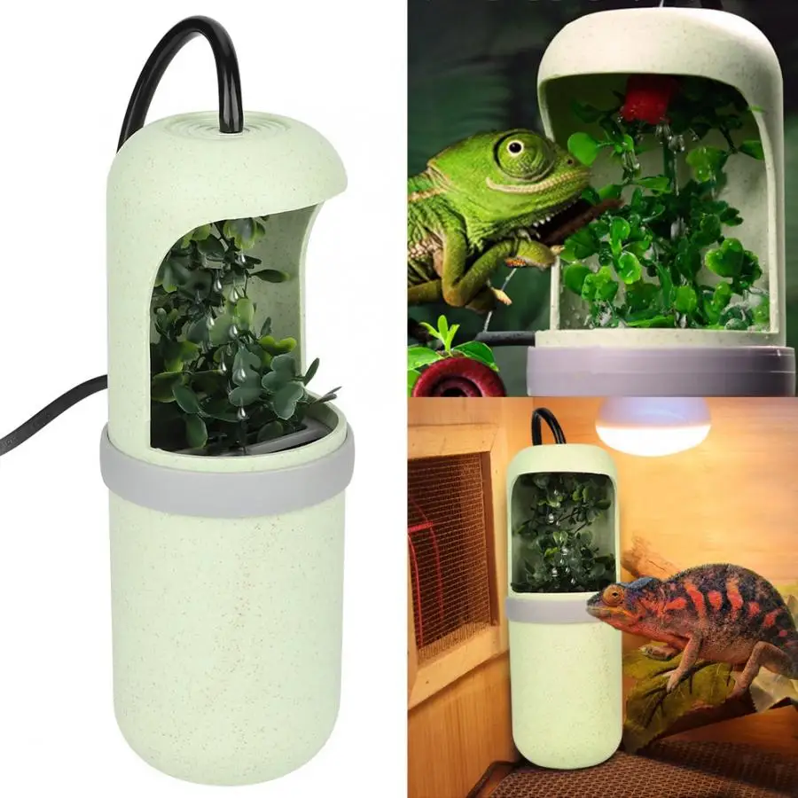 

Reptile Lizard Drinking Auto Water Dripper Chameleon Water Dispenser Terrarium Habitats Feeding Supplies