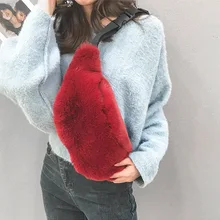 Женская поясная сумка, женская сумка через плечо, новые плюшевые поясные сумки, нагрудный пакет, Женская мобильная телефонная упаковка, модные сумки на плечо