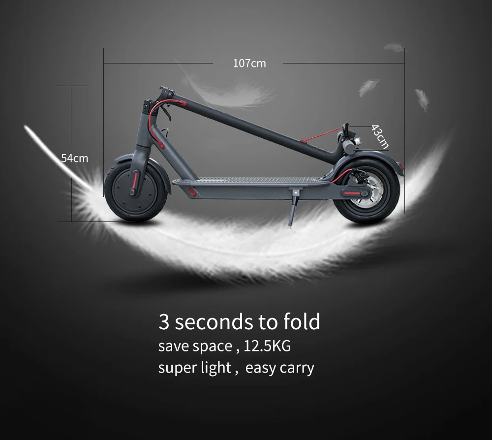 Best AOVO 7.8ah electric scooter bluetooth application  fashion design LCD color display powerful 350W  scooter 3