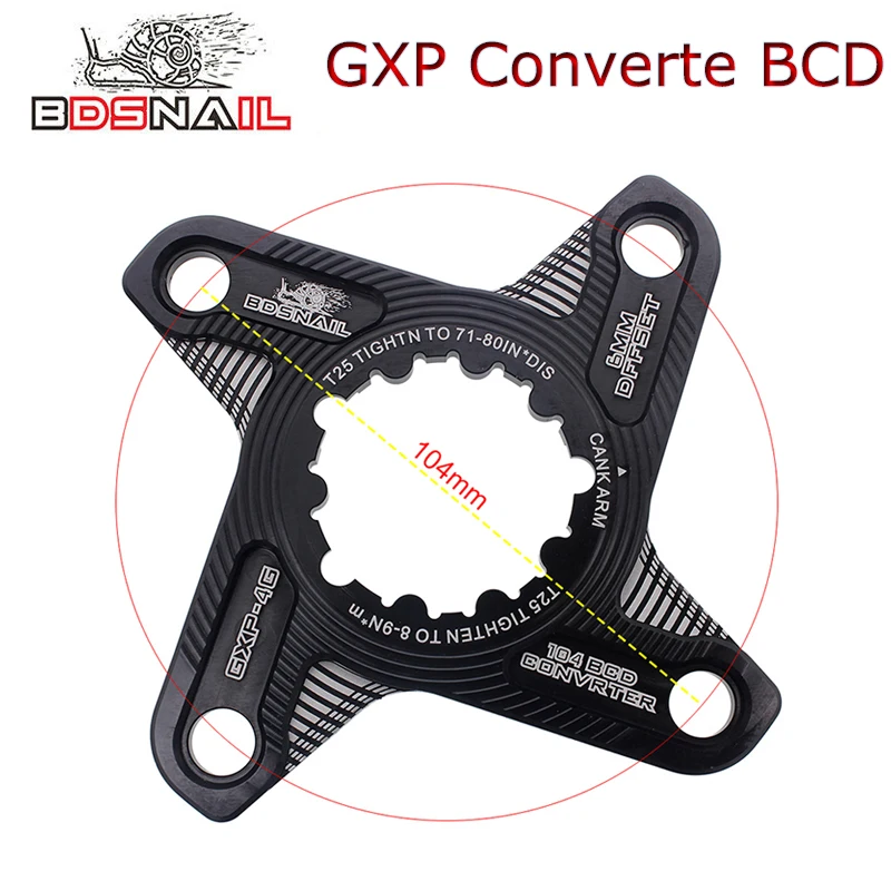Велосипедная цепь GXP 104 110BCD MTB кривошипный адаптер с фиксированной передачей для
