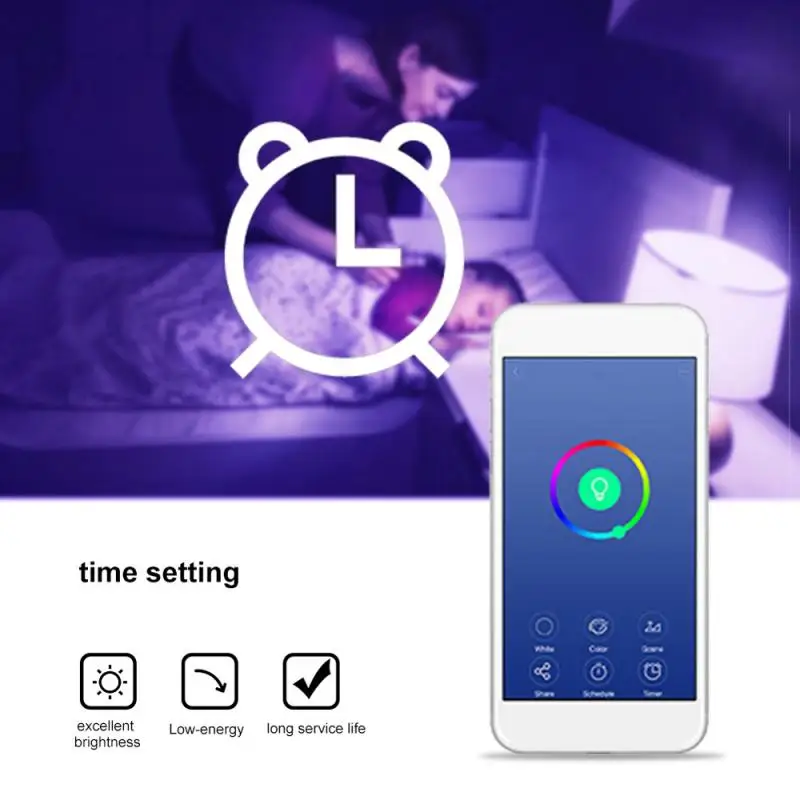 GU10/GU5.3/E27 WiFi умные лампы 6 Вт Светодиодный свет лампы Поддержка затемнения/музыка/Голосовое управление Lampara работа с Google/Alexa/IFTTT