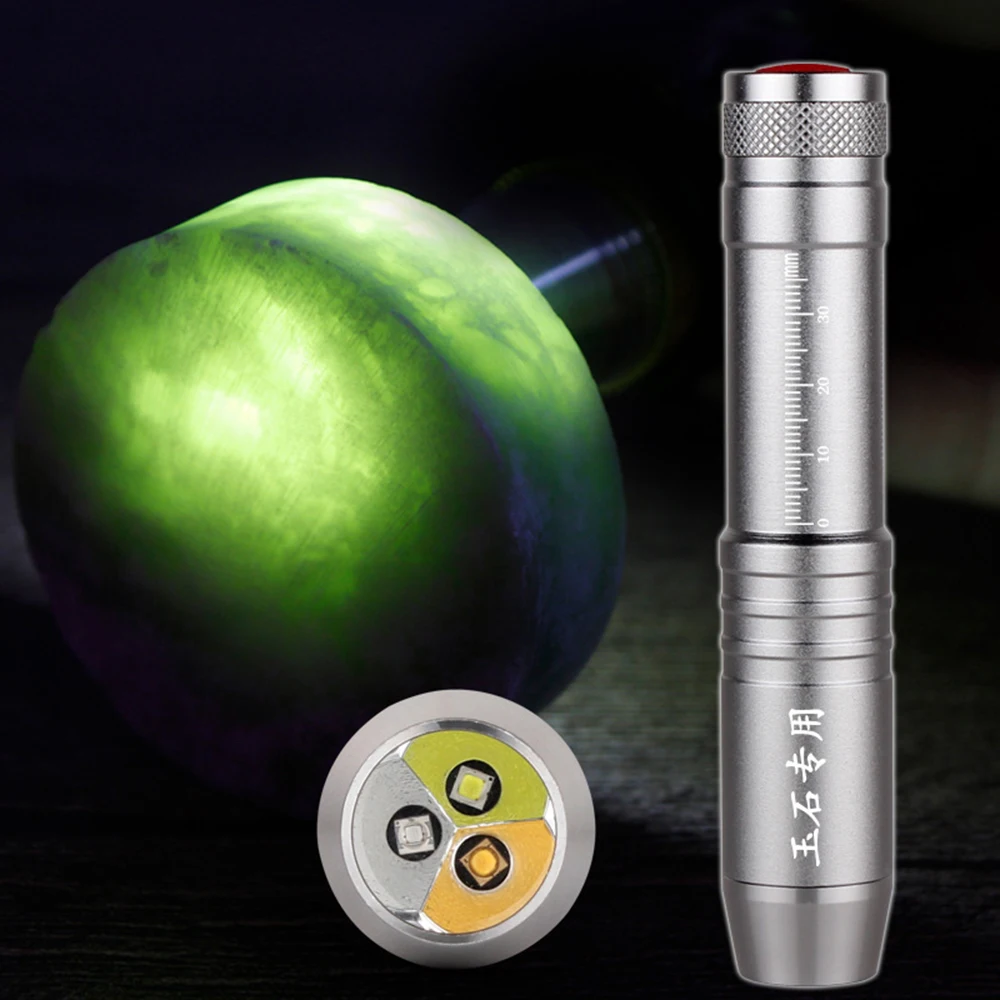 

amber lamp black light small led flashlight 365NM UV White Light 5W mineral LED Torch Jewelry Gemstone Identification lanterna