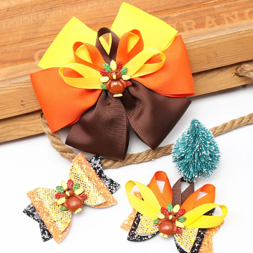 thanksgiving baby bows