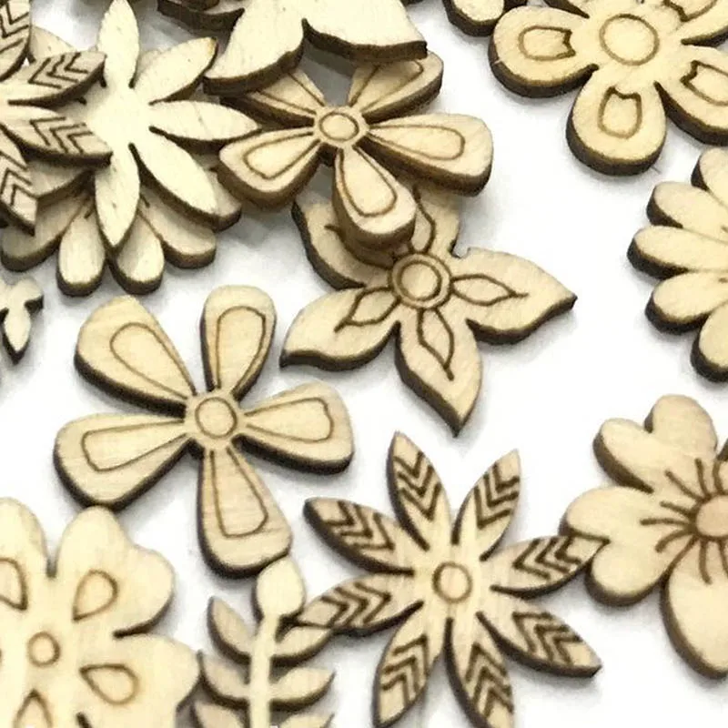 50 шт./упак. Hand made DIY игрушки с граффити в форме цветка листа Форма натуральный Цвет