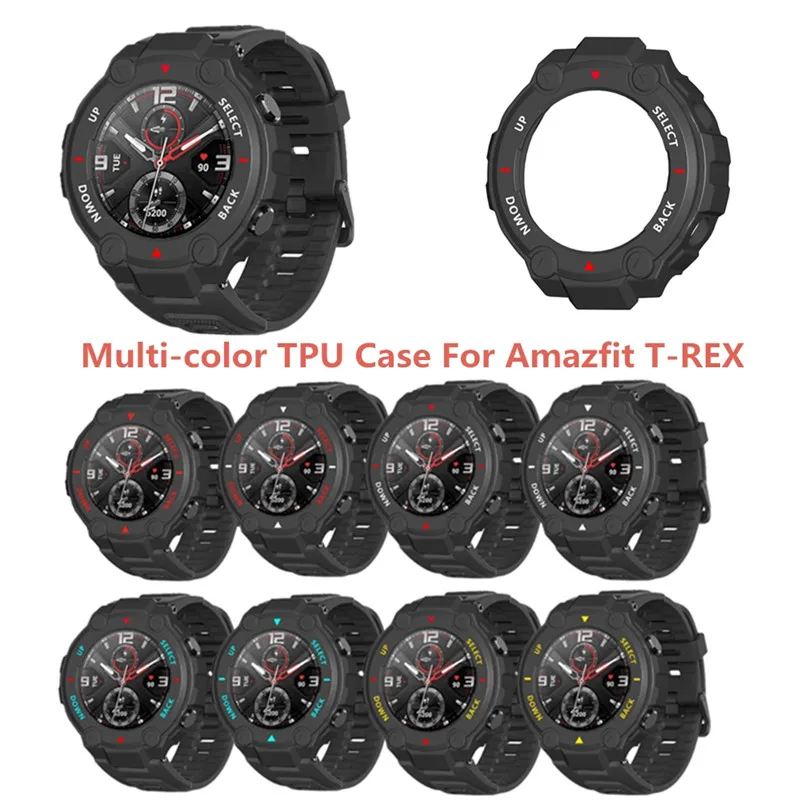PC Hard Case For Huami Amazfit T-REX A1918 Smartwatch Protector Cover with Scale Protective Edge Shockproof cases Accessories