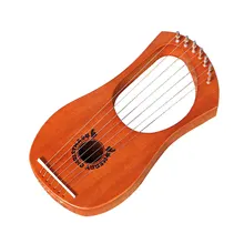 Инструмент развлечения Профессиональная деревянная игрушка Лира Арфы красное дерево подарок 7-ой компактный музыкальный легкий для детей