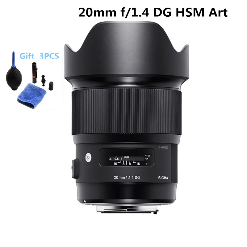 Sigma 20 мм f/1 4 DG HSM художественные линзы для Canon Nikon SONY E mount 60D 70D 80D 800D 77D 90D 550D 600D 650D 5D Mark IV