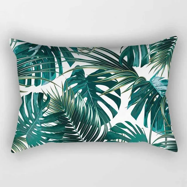 Тропический красивый цветочный растительный дорожный спальный чехол для подушки, прямоугольная наволочка для подушки, декоративная наволочка 30*50 см - Цвет: H08