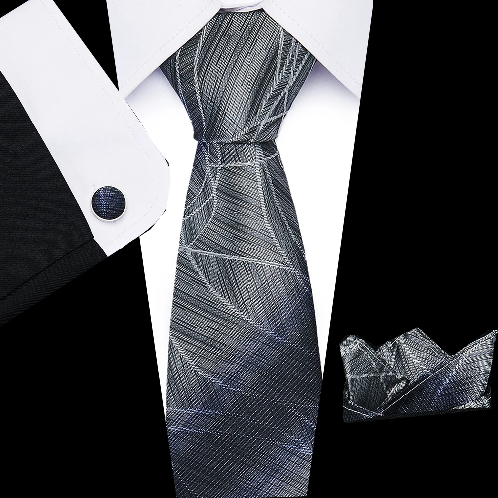 Новые свадебные вечерние мужские галстуки фиолетовые полосатые модные дизайнерские галстуки для мужчин бизнес 8 см Dropshiiping набор галстуков L10003 - Цвет: S129