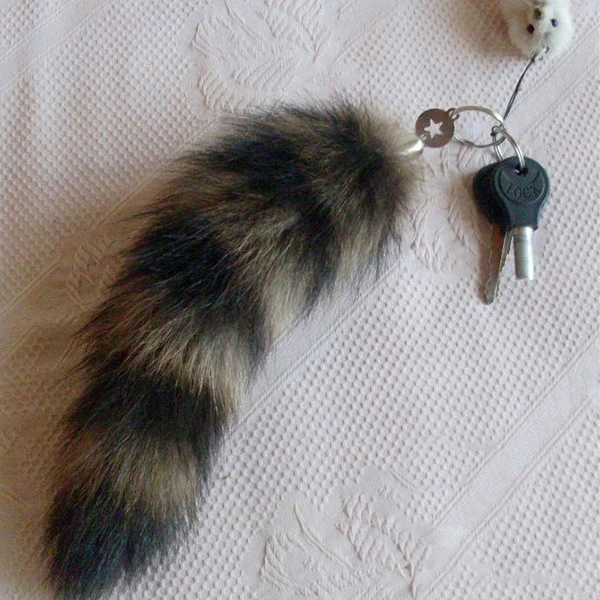 Ships Today Fox Tail Bag Charm