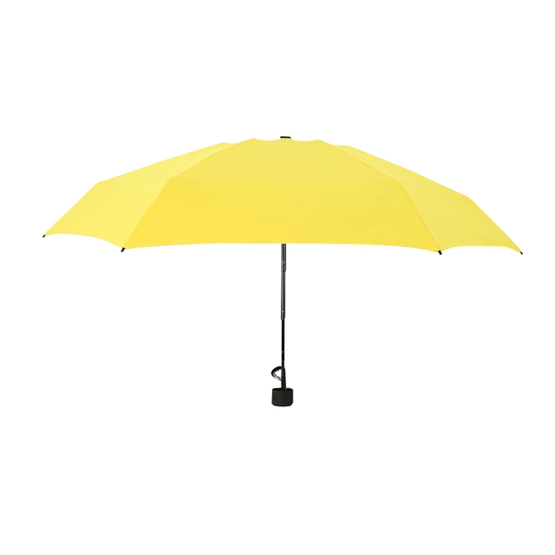 Yellow Супер компактный зонт с карманами, защита от солнца, защита от ультрафиолета, 5 складных дождевых и ветрозащитных зонтов для путешествий, VJ-Drop - Цвет: Yellow