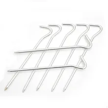 Aluminum Alloy Nails Portable Canopy Pull Rope Fixing Nail Camping Tool Accessories Aluminum Alloy Nails Anti-Falling