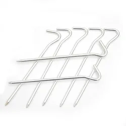 Aluminum Alloy Nails Portable Canopy Pull Rope Fixing Nail Camping Tool Accessories Aluminum Alloy Nails Anti-Falling