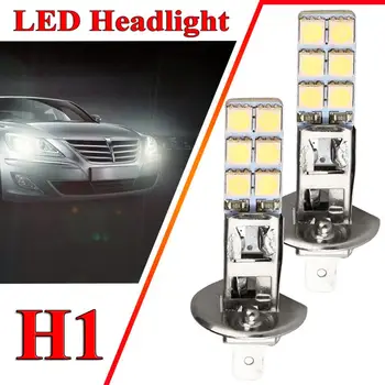 

2pcs Newest super bright H1 Car Led Headlight Bulbs 6000K 55W 8000lm/set Fog Light Auto 12V white