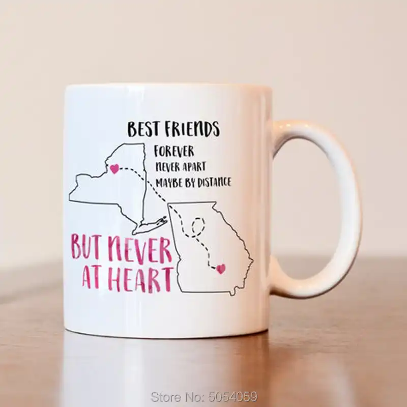 long distance friendship mugs