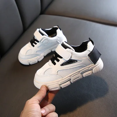 CYSINCOS 2020 New Girls Sports Shoes Running Sneaker For Children's Mesh  Boys Breathable School Student White Shoes